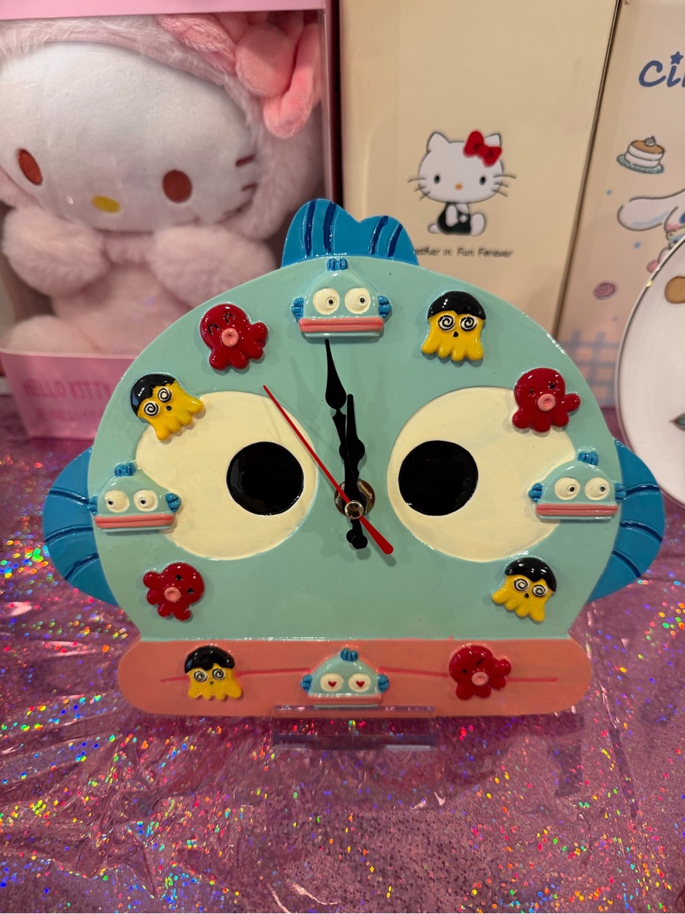 Sanrio Hangyondon Clock new ceramic